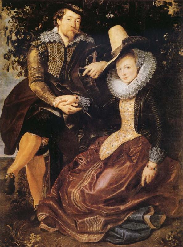 Peter Paul Rubens Rubens with his first wife Isabella Brant in the Honeysuckle Bower china oil painting image